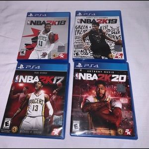 PS4 GAME BUNDLE NBA 2K 20,2K 19, 2K 17, 2K 18